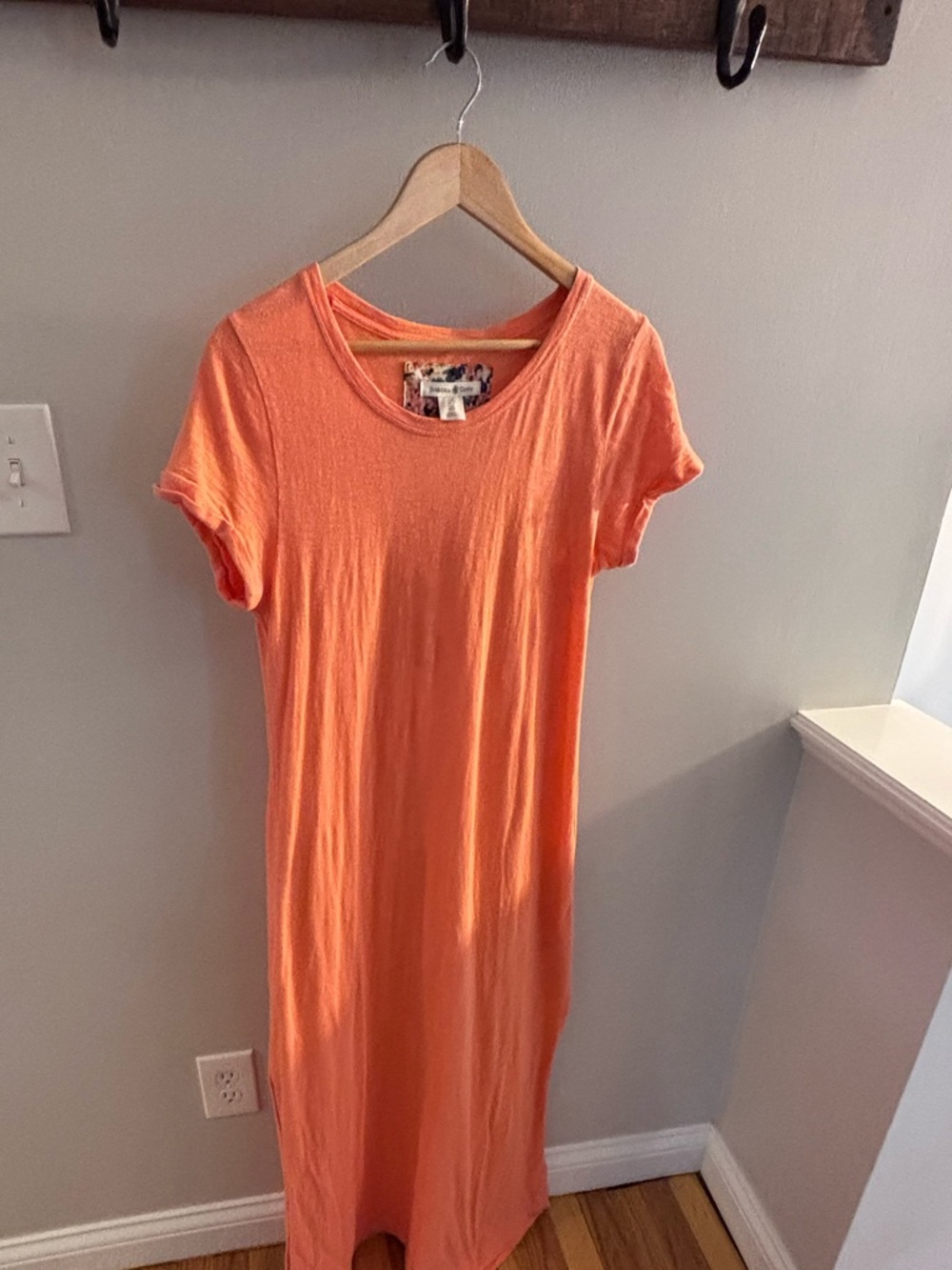Beacon Cove Light Orange Short-Sleeve Tee Dress